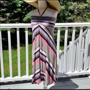 Patagonia Pink Striped Summer Dress XS